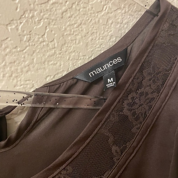 Maurice’s pheasant top, chocolate brown, size medium - Picture 3 of 5